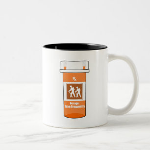 Hiking Is My Drug Two-Tone Coffee Mug