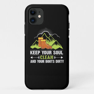 Hiking Keep Your Soul Clean iPhone 11 Case