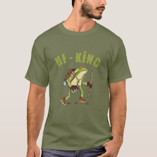 Hiking King Red Eyed Tree Wood Frog Mountains Trek T-Shirt