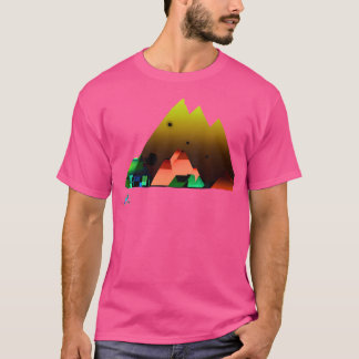 Hiking Landscape Design Rainbow Mountain T-Shirt