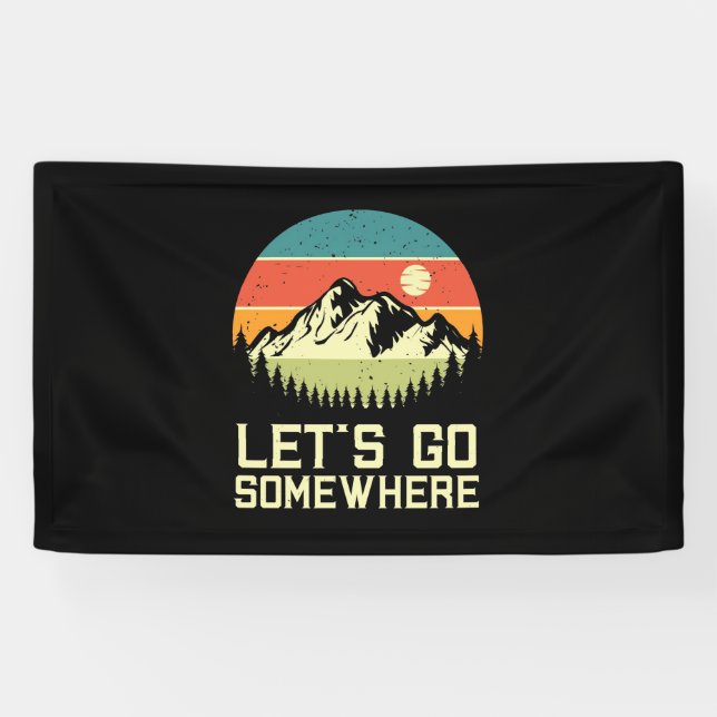 Hiking Let Go Somewhere Banner (Horizontal)