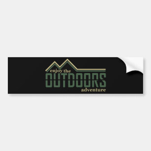 hiking lover bumper sticker