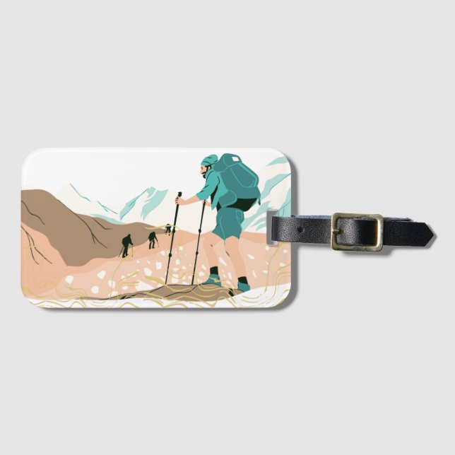 hiking luggage tag (Front Horizontal)