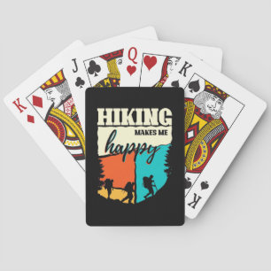 Hiking Makes Me Happy Playing Cards