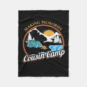 Hiking Memories Cousin Camp Fleece Blanket