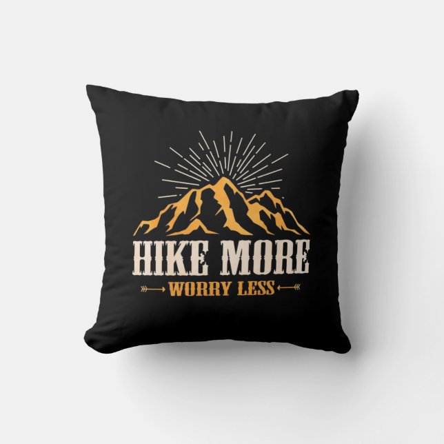 Hiking More Worry Less Cushion (Front)