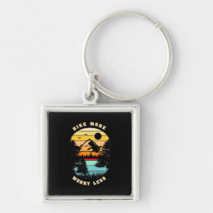 Hiking More Worry Less Key Ring