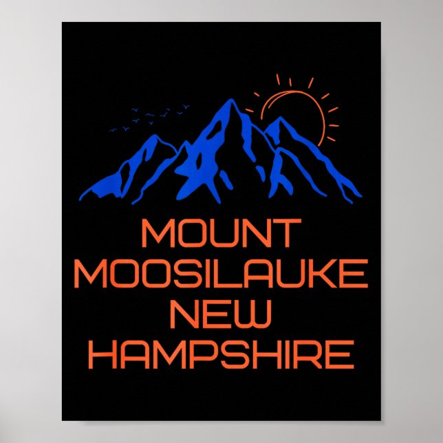 Hiking Mount Moosilauke New Hampshire Mountain Cli Poster (Front)