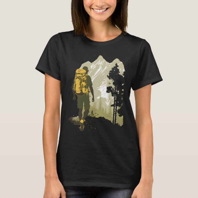 Hiking Mountain Adventure T-Shirt (Front)