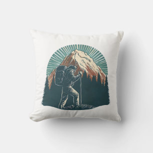 Hiking Mountain Graphic Cushion