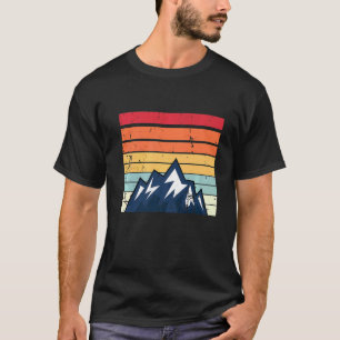 Hiking Mountain Sunset Retro Hike Vintage 12 T-Shirt