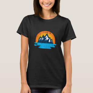 Hiking Mountain Sunset Retro Hike Vintage 6 T-Shirt
