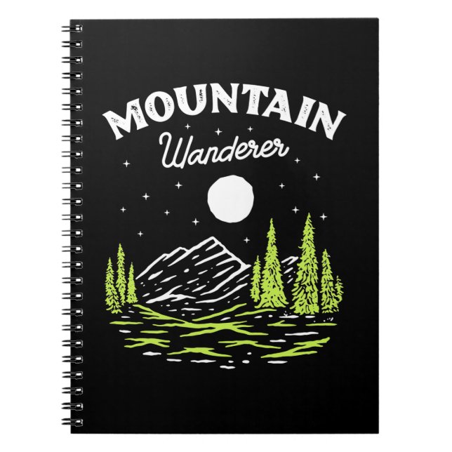Hiking Mountain Wanderer Notebook (Front)