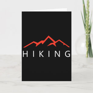 Hiking Mountains Cool Hiker Card