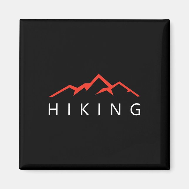 Hiking Mountains Cool Hiker  Magnet (Front)
