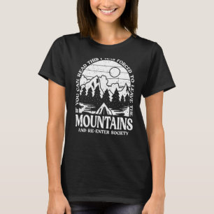 Hiking Mountains Outdoor Camper Hike Nature Hiker T-Shirt