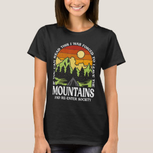 Hiking Mountains Outdoor Camper Hike Nature Hiker T-Shirt