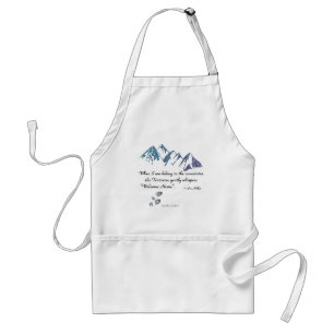 Hiking mountains Universe whispers Welcome Home Standard Apron