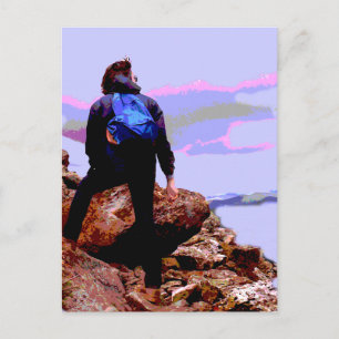 Hiking Mt. Eisenhower Postcard