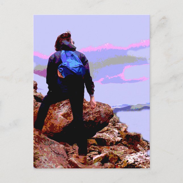 Hiking Mt. Eisenhower Postcard (Front)