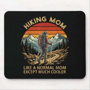 Hiking mum like a normal mum hiker women vintage mouse mat