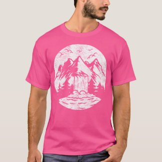 Hiking Nature Forest Waterfall Wander Hike Outdoor T-Shirt