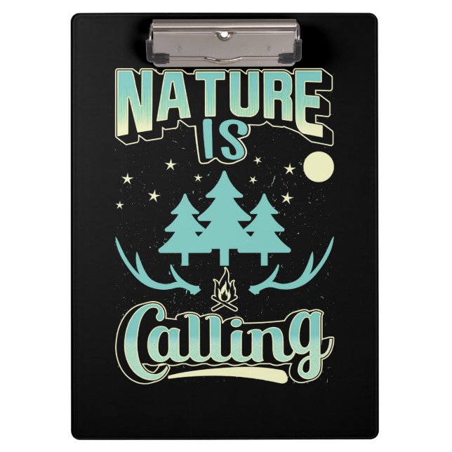Hiking Nature Is Calling Clipboard (Front)