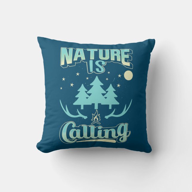 Hiking Nature Is Calling Cushion (Front)