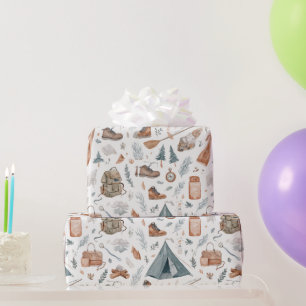 Hiking & Nature Outdoor Camping Adventure Travel  Wrapping Paper