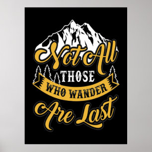 Hiking Not All Those Who Wander Poster