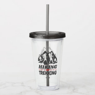 Hiking or Trekking Acrylic Tumbler