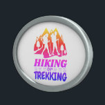 Hiking or Trekking Belt Buckle<br><div class="desc">Calling all outdoor enthusiasts,  adventure seekers,  and nature lovers! Embark on an unforgettable adventure with Hiking or Trekking design,  inspired by the beauty of nature & the spirit of exploration.</div>