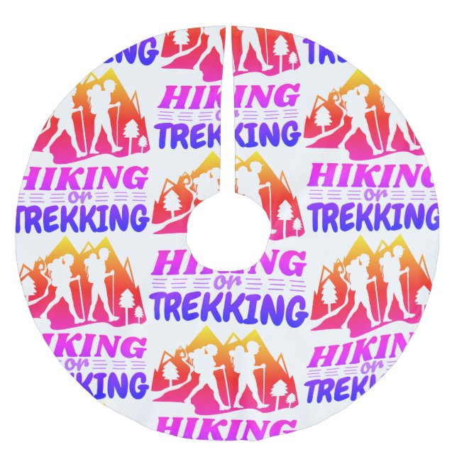 Hiking or Trekking Brushed Polyester Tree Skirt (Front)
