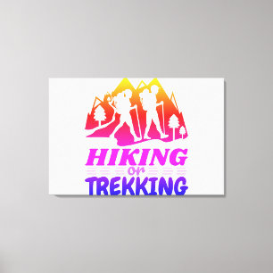 Hiking or Trekking Canvas Print