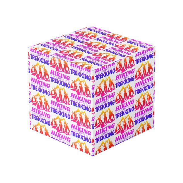 Hiking or Trekking Cube (Front Angled)