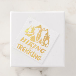 Hiking or Trekking Favour Tags