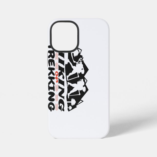 Hiking or Trekking iPhone Case (Back)