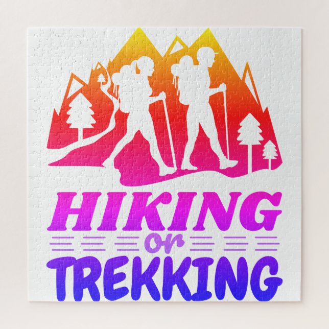 Hiking or Trekking Jigsaw Puzzle (Vertical)