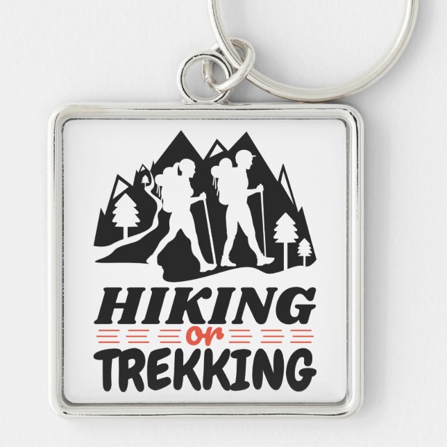 Hiking or Trekking Key Ring (Front)