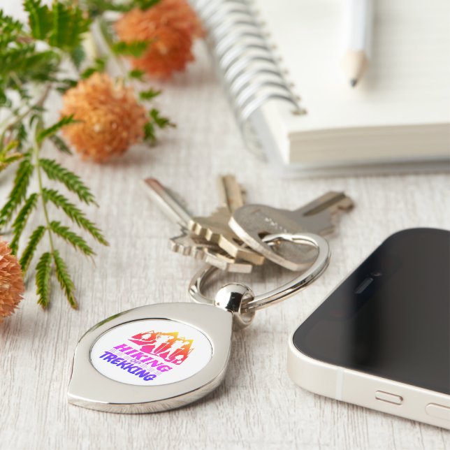 Hiking or Trekking Key Ring (Side)