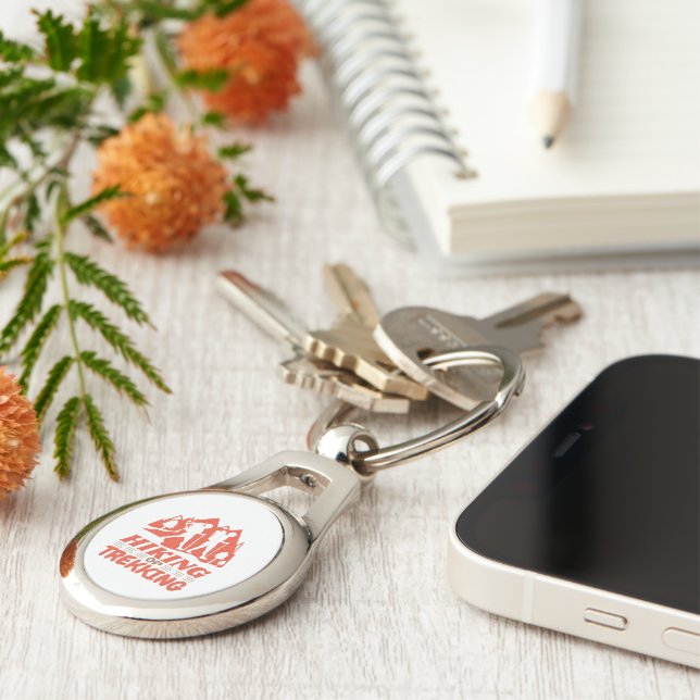 Hiking or Trekking Key Ring (Side)