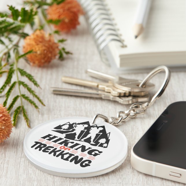 Hiking or Trekking Key Ring (Front Right)