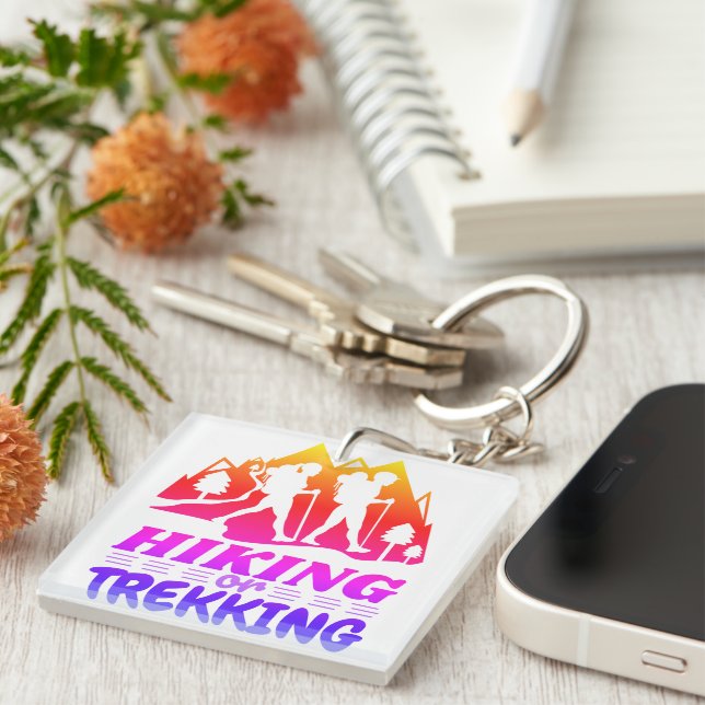 Hiking or Trekking Key Ring (Front Right)