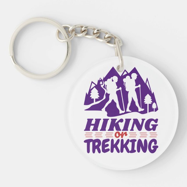 Hiking or Trekking Key Ring (Front)