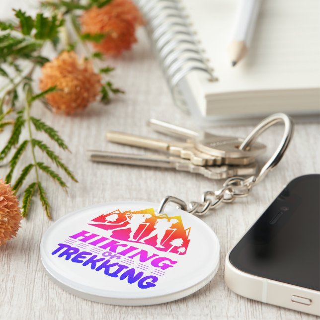 Hiking or Trekking Key Ring (Front Right)