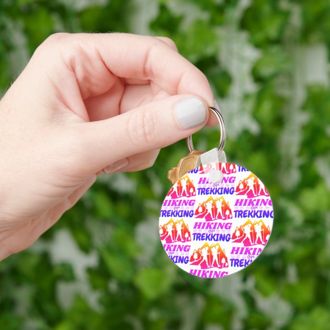 Hiking or Trekking Key Ring (Hand)