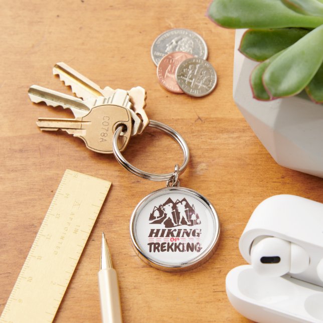 Hiking or Trekking Key Ring (Desk)