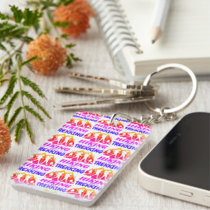 Hiking or Trekking Key Ring