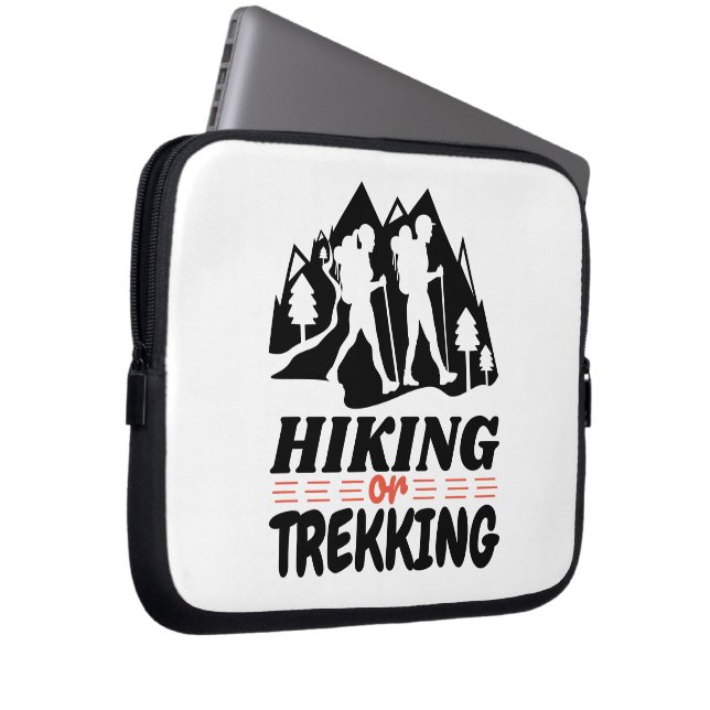 Hiking or Trekking Laptop Sleeve (Front Right)