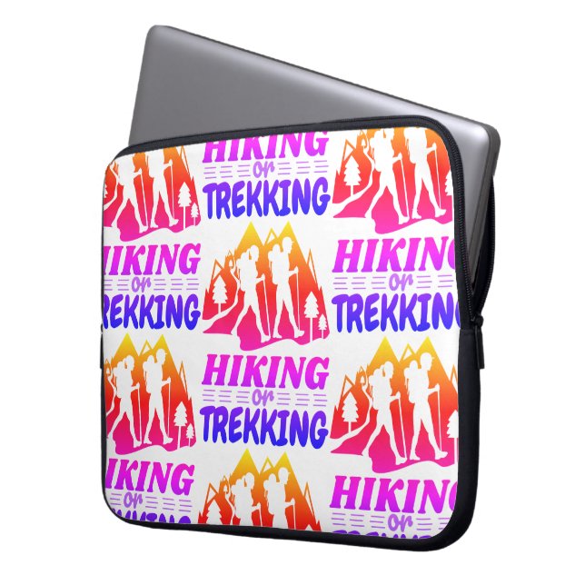 Hiking or Trekking Laptop Sleeve (Front Left)